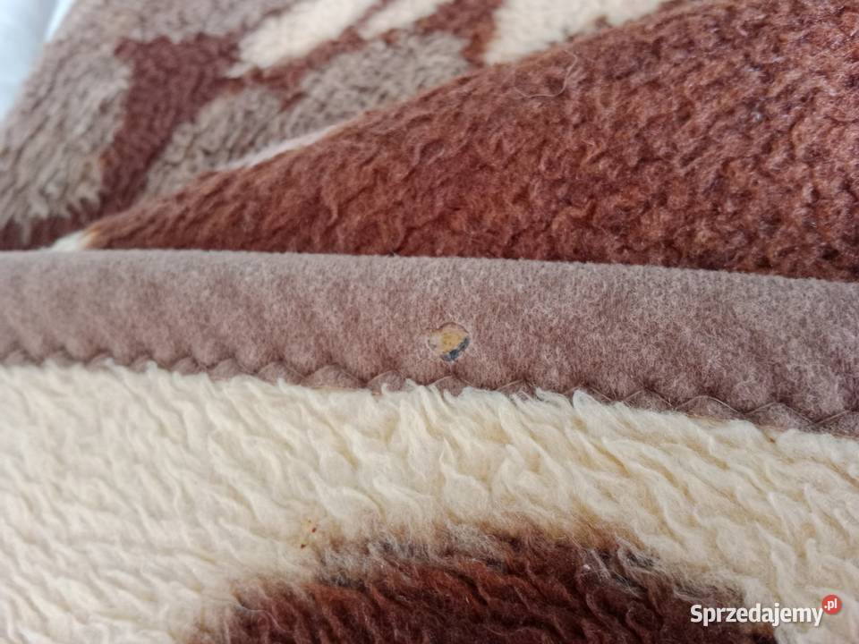 Gruby Koc z PRL Dwustronny Vintage 186x157 sprzedam