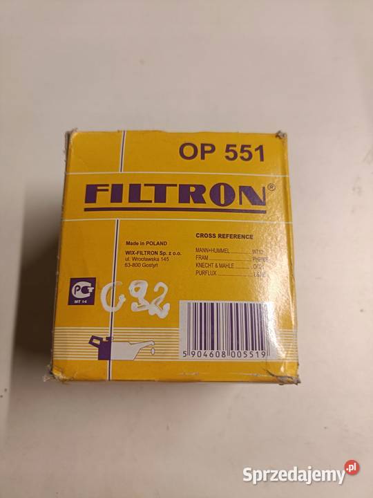 FILTR OLEJU Filtron OP 551 OP551 Austin Chełm
