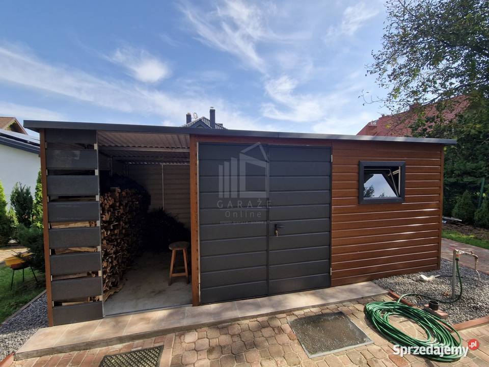 Schowek Domek Ogrodowy 35x3m Wiata 15m Brama Siedlce