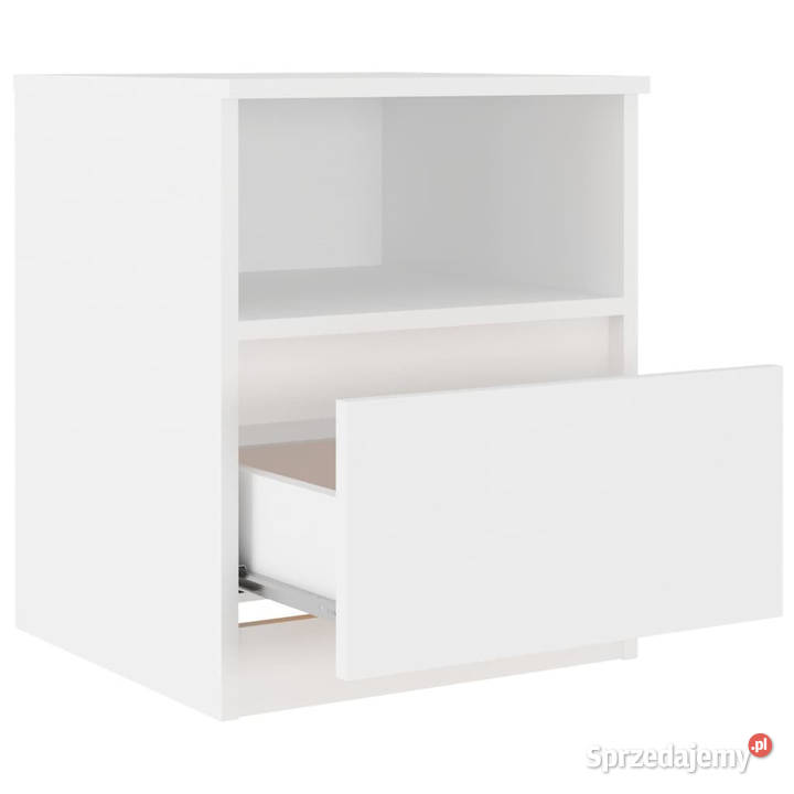 Szafki nocne 2 białe 40x40x50 materiał sprzedam