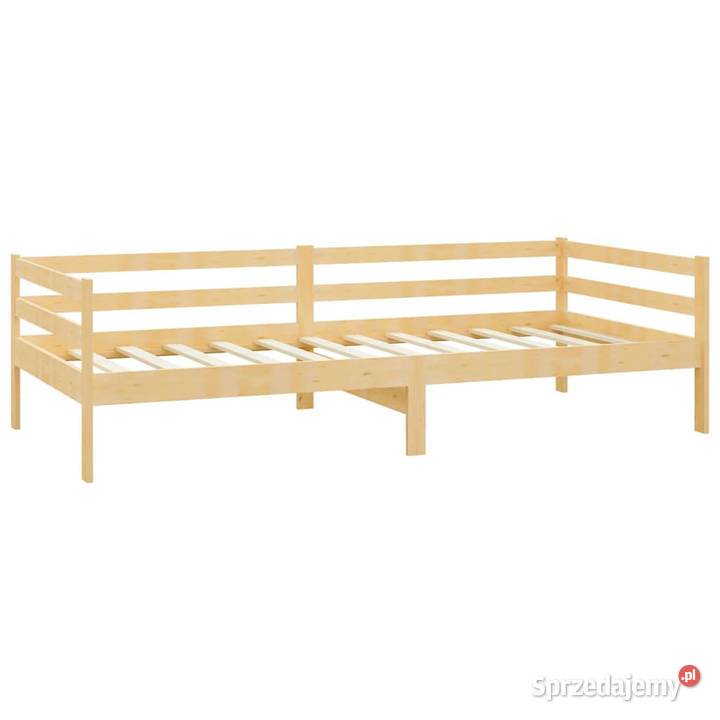 Łóżko dzienne z materacem lite drewno sosnowe 57cm Warszawa