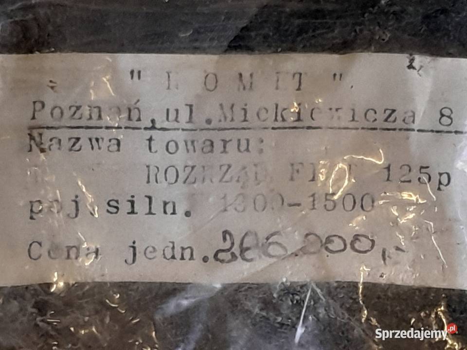 Różne części Fiat 125p Polonez pompa wody śląskie Dąbrowa Górnicza