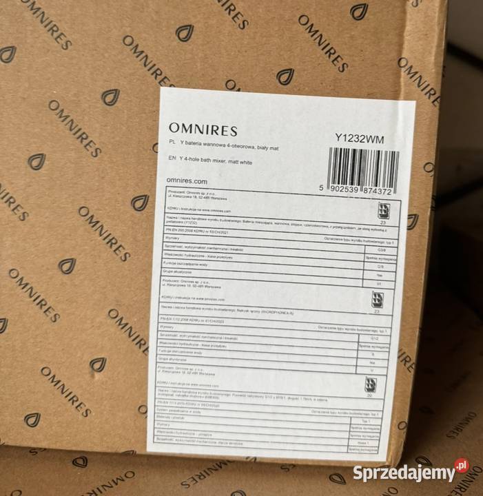 Bateria wannowa 4otworowa firmy OMNIRES Legionowo