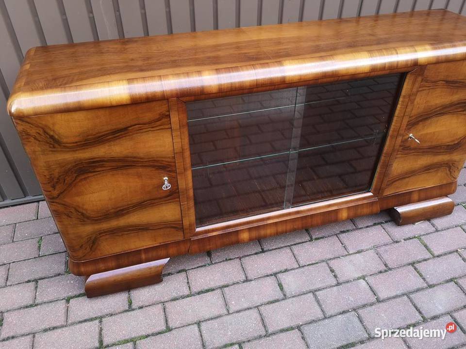 Komoda RTV ARTDECO Niska Orzech 152 Stara Antyk wielkopolskie Swarzędz