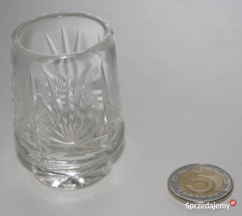 Kryształowe kieliszki 35ml 2 Szkło Czeladź