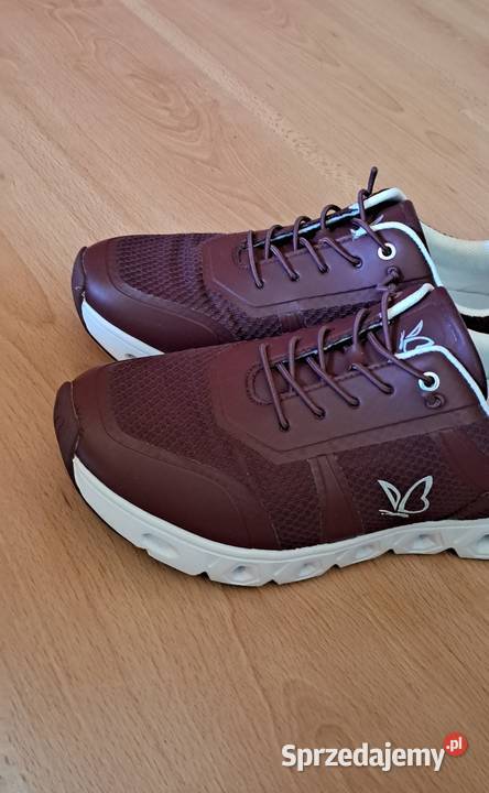 Nowe Bordowe Sneakersy damskie Caprice 38 czerwony Rabka-Zdrój