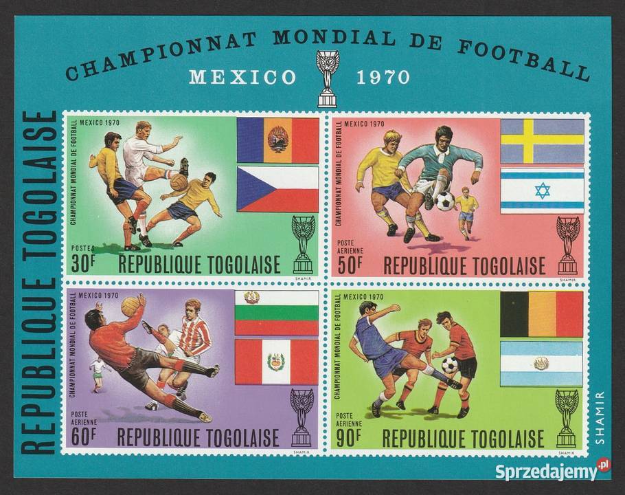 TOGO MŚ MEKSYK 1970 CZYSTE Łódź