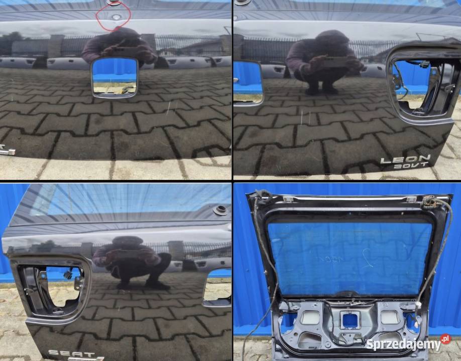 GOŁA KLAPA BAGAŻNIKA Z SZYBĄ SEAT LEON I 1 LC9Z