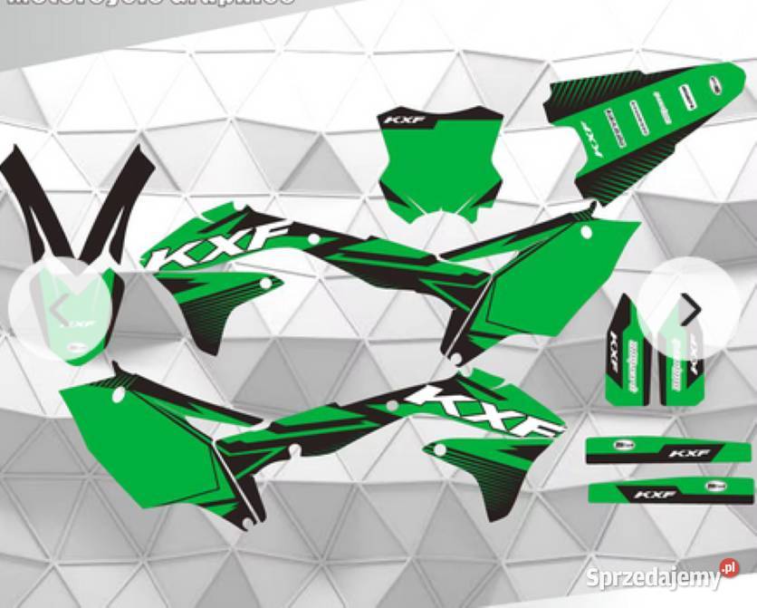Okleina grafika naklejki Kawasaki KXF450 KX450F Okleiny i naklejki Oława