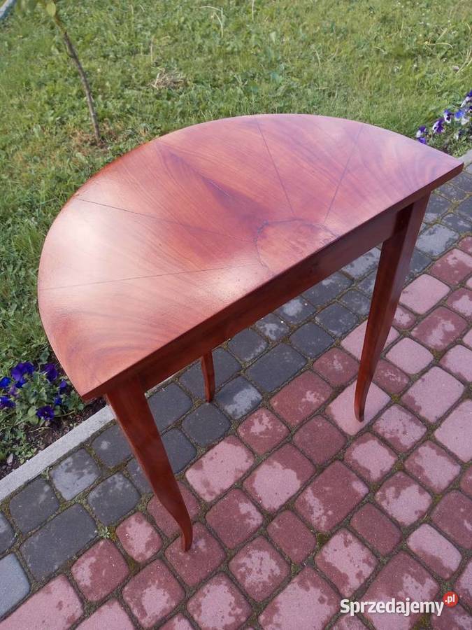 Stolik konsola w stylu Biedermeier czereśnia