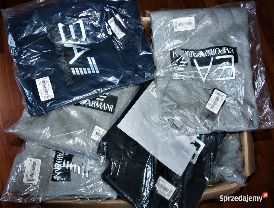 Emporio Armani bluzy męskie hurt 30 oryginalne dolnośląskie Lubań