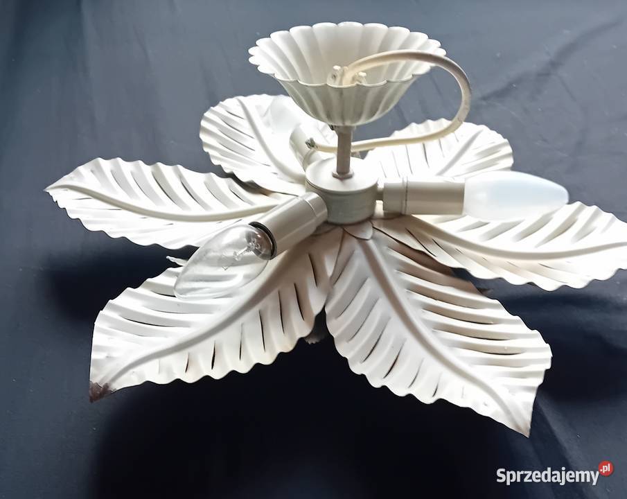 Francuska lampa sufitowa Mid Century Modern Antyki, Sztuka, Kolekcje wielkopolskie Koźminek