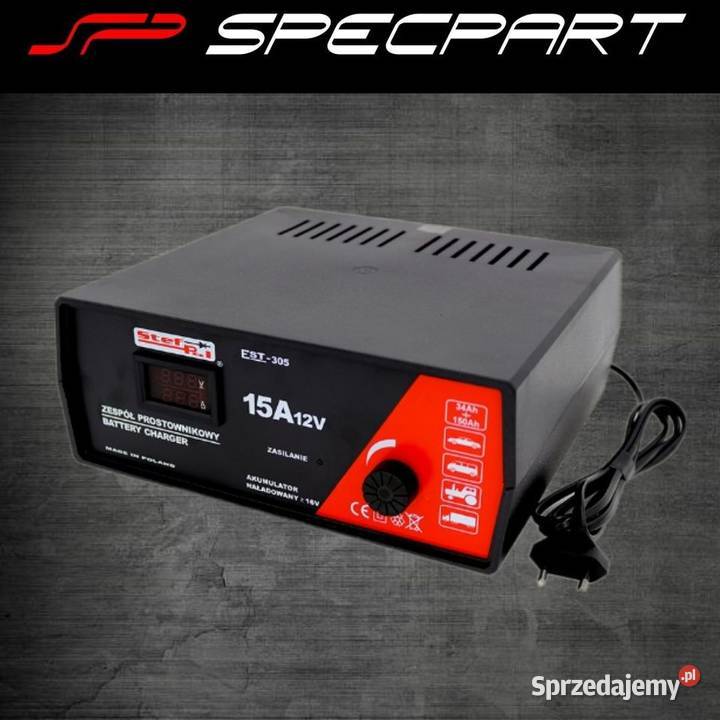 Prostownik StefPol EST305 12V15A Specpart łódzkie Piotrków Trybunalski sprzedam