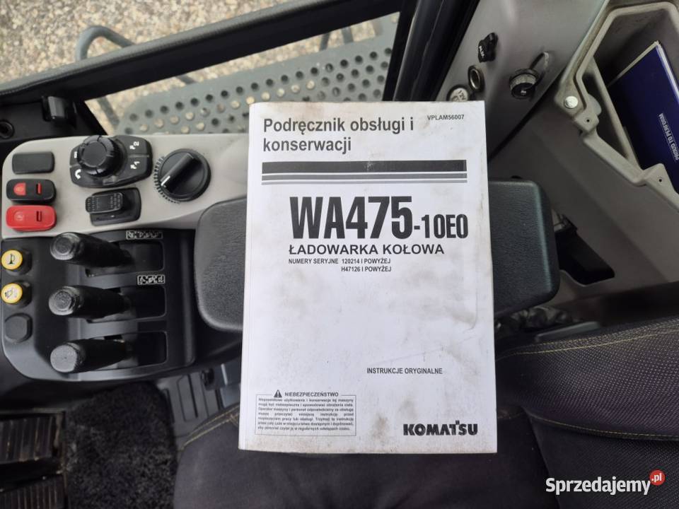 Ładowarka kołowa Komatsu WA47510E0 2023 3300 pełny VAT Kraków sprzedam