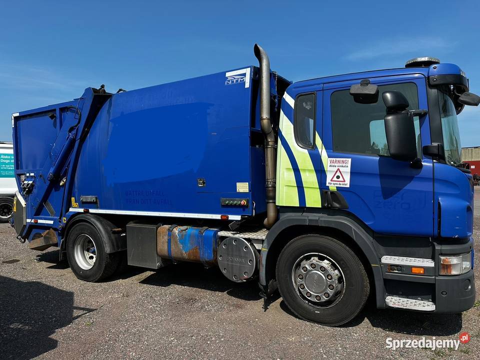 SCANIA P 230 śmieciarka 14 m3 NTM 2 k Śmieciarki Nowiny