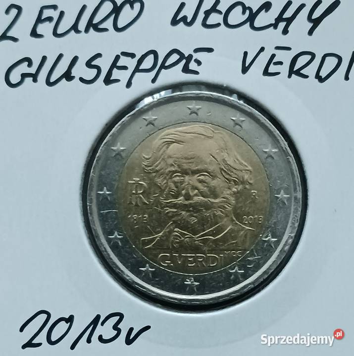 2 Euro Włochy 2013 r Giuseppe Verdi wielkopolskie Konin sprzedam