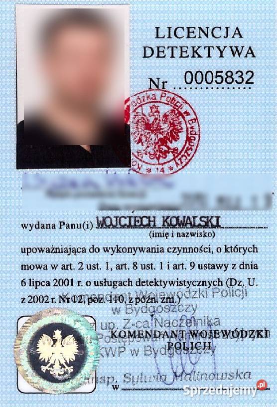 Detektyw mgr inż wykrywanie podsłuchów ochrona Toruń