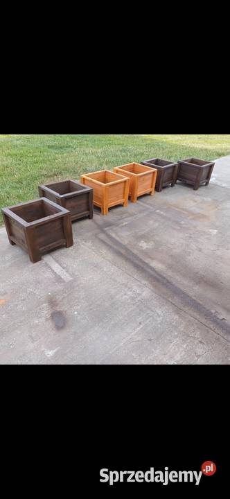 Doniczki drewniane impregnowane Donice mazowieckie Płońsk sprzedam