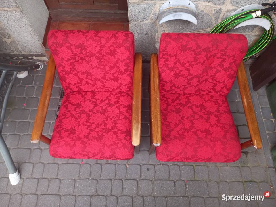 Fotele GFM 142 Edmund Homa PRL vintage Rawicz