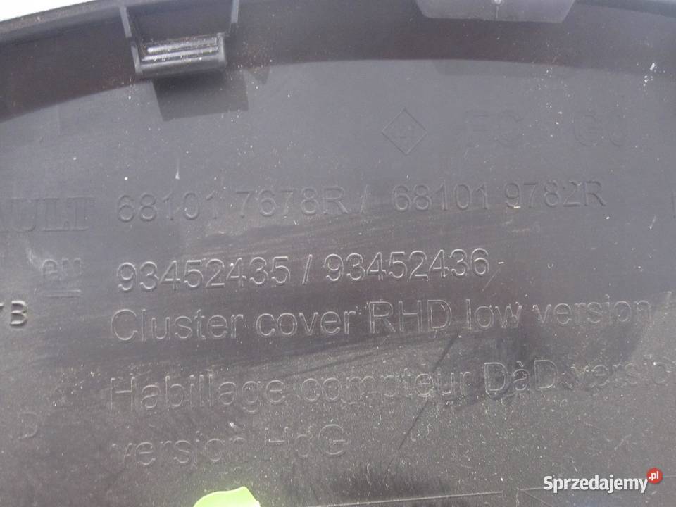 OPEL VIVARO B TRAFIC III 15r ramka licznika