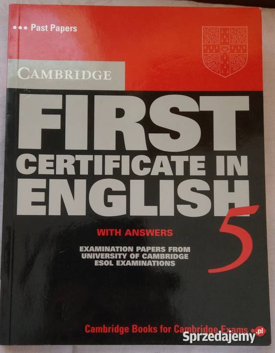 Cambridge First Certificate in English 5 answers wysyłka