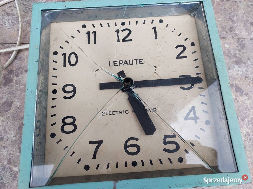 123 Stary zegar Lepaute Electric Tczew