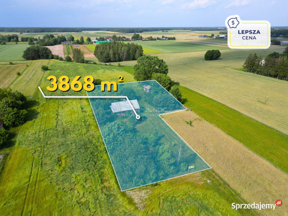 Siedlisko z budynkami w m Sapiehów 38zł/m2