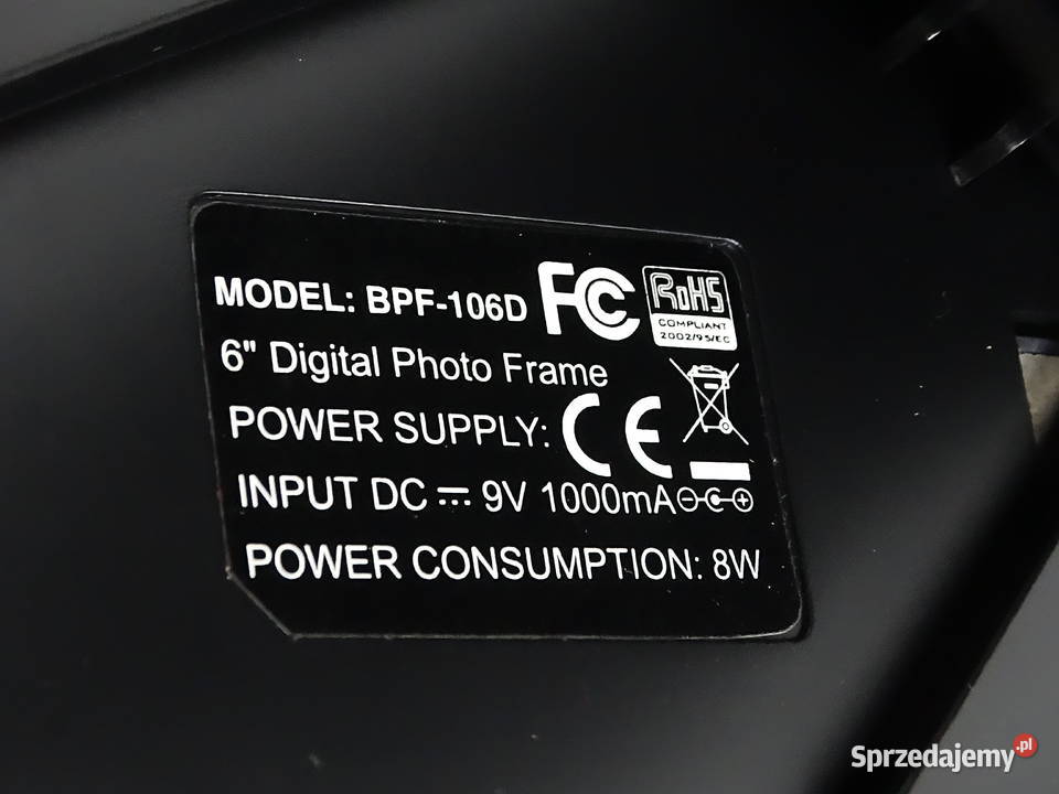 Cyfrowa ramka na zdjęcia 6 Zegar Alarm USB SD Biłgoraj