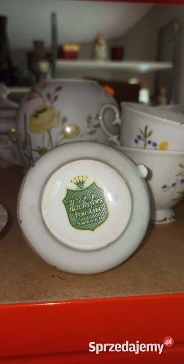 Trio kawowe Hackefors Porslin Sweden
Porcelana pomorskie Gdańsk
