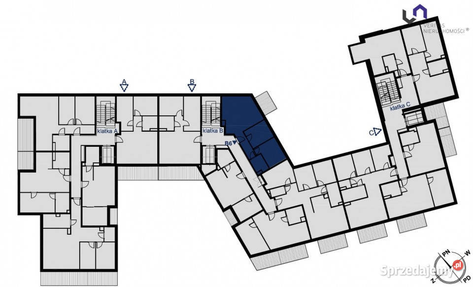 Mieszkanie Katowice Złota 5325m2 3 pokoje Piętro 1