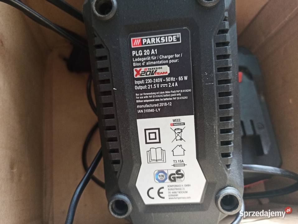 Ładowarka akumulatorowa Parkside PLG 20 A1 24A Kraków sprzedam