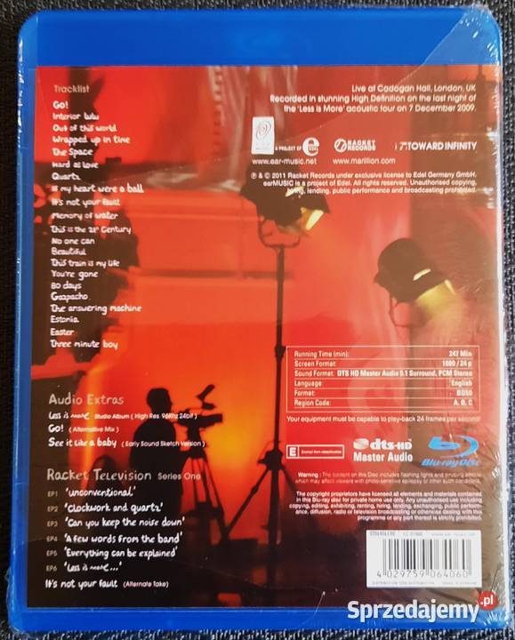 Album Blu Ray Koncert Marillion Live From śląskie Katowice