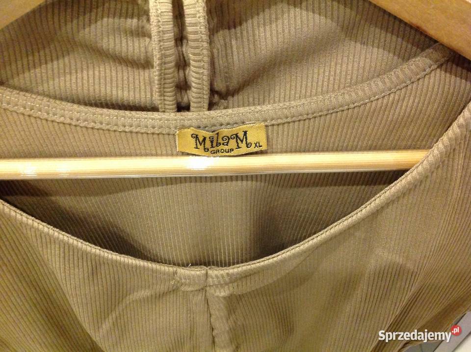 Kpl Crop Top z Legginsami ML Nude Nowy Nowa Sól sprzedam
