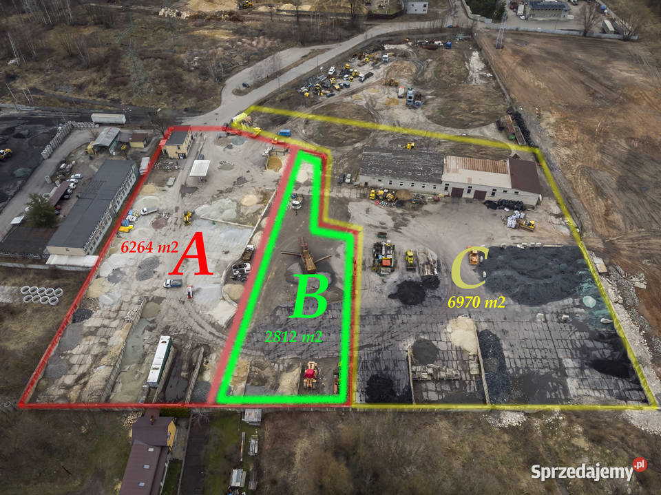 Wynajmę działka przemysłowa 08 ha utwardzona z 8000m2 Wynajem Dąbrowa