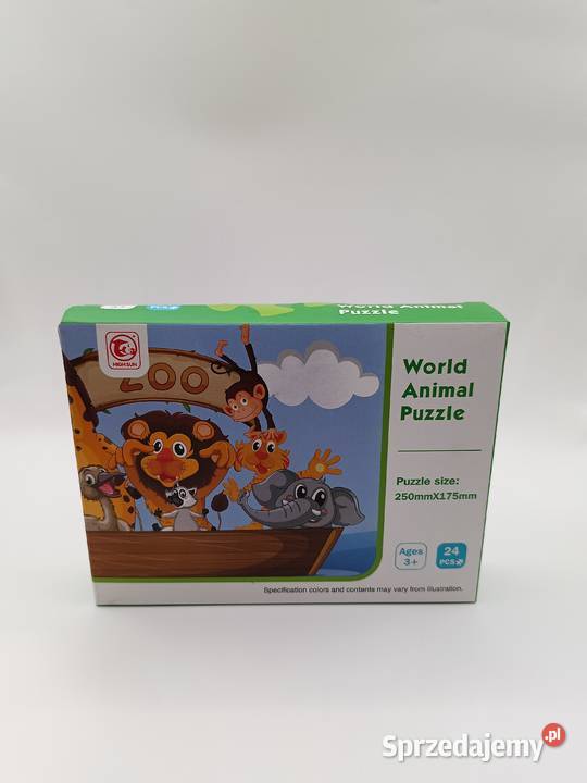 Puzzle dzieci Zoo World Animal Puzzle 24 3 lata+ Gdynia