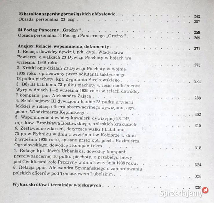 Księga wrześniowej chwały pułków śląskich Tom 1 Pozostałe Chełm