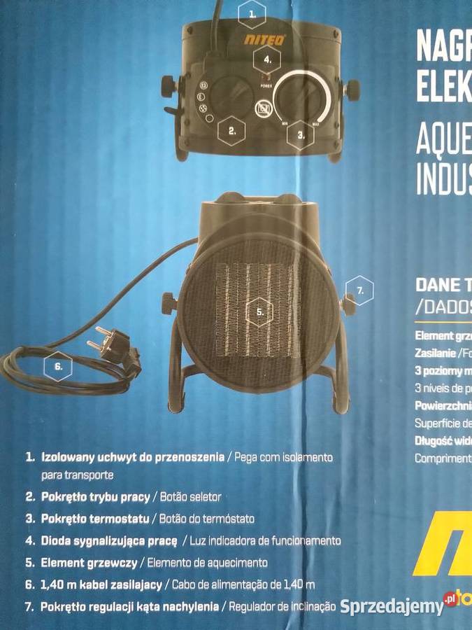 NAJTANIEJ Nagrzewnica Elektryczna 2000W PTC śląskie