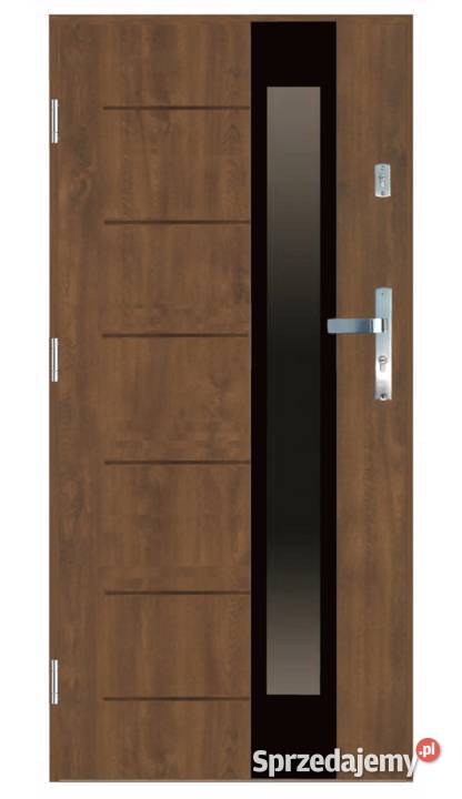 Drzwi wejściowe GADOT 72 mm SI03T BLACK 3 kolory Ciemniewo