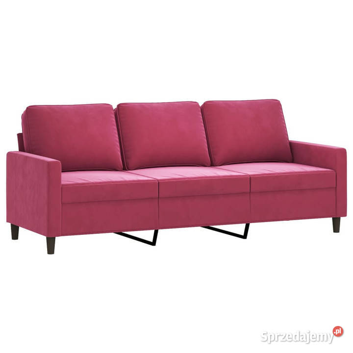 3osobowa sofa z podnóżkiem winna czerwień 180 Warszawa sprzedam