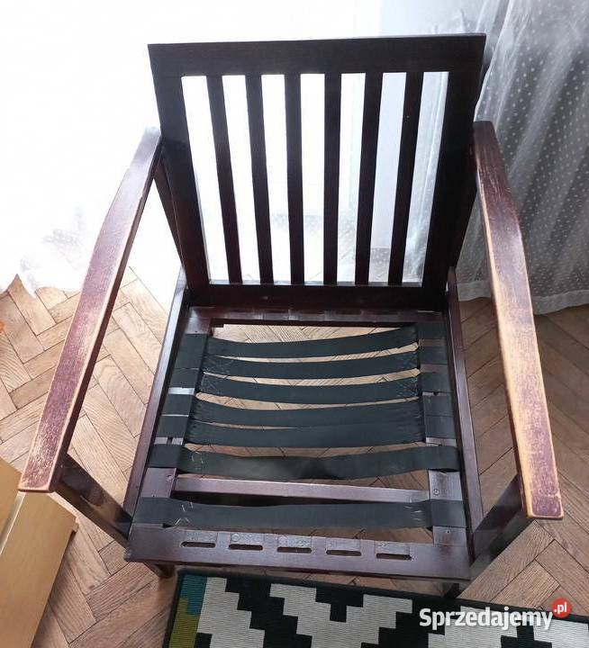 Fotele PRL ze stolikiem kawowym