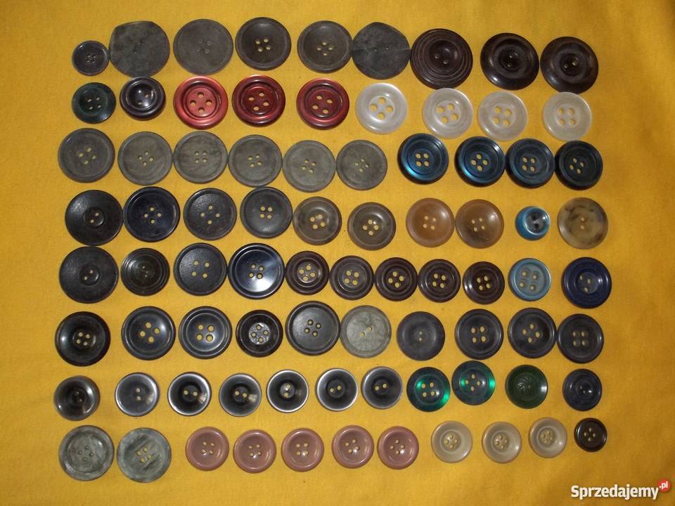 Guziki różne rozmiary i kolory łódzkie