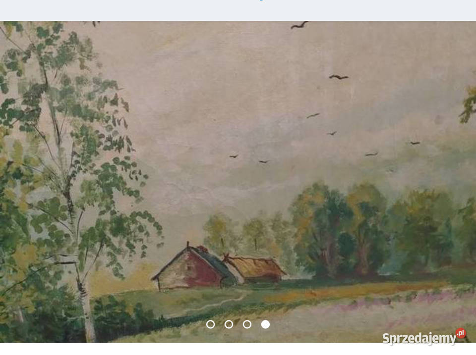 Obraz olejny na płótnieSygnowany Zduńska Wola