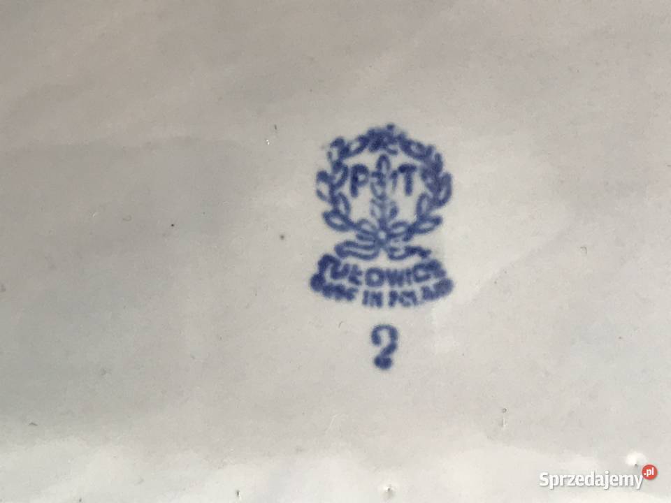 Półmiski Tułowice niebieskie lata 70 PRL 3