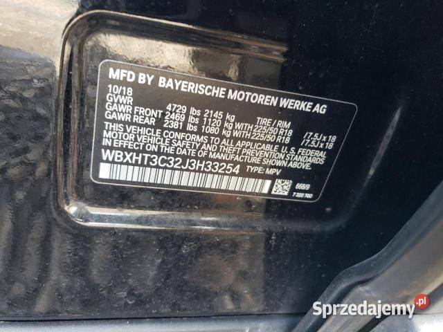 BMW X1 XDRIVE28I 2018 Tarnowo Podgórne sprzedam