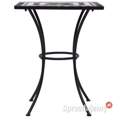vidaXL Mozaikowy stolik bistro czarnobiały 60 mazowieckie Warszawa
