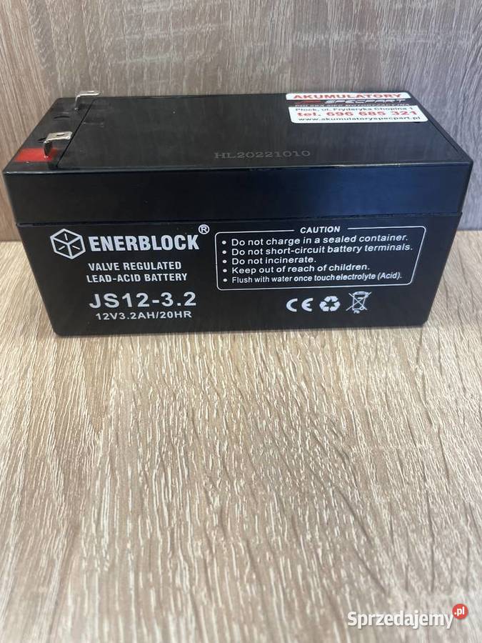 AKUMULATOR AGM ENERBLOCK 12V 32Ah CHOPINA 1 Akumulatory Płock