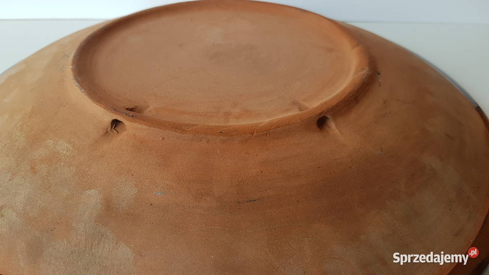 Patera duży talerz Łysa Góra ok 33 ceramika PRL Dąbrowa Górnicza sprzedam