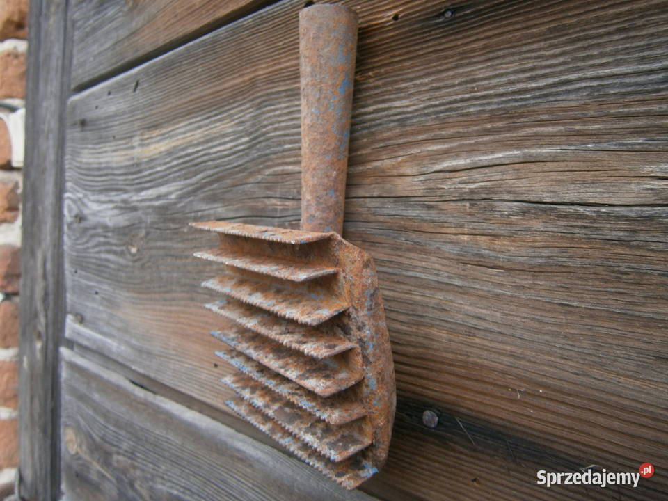 stare metalowe zgrzebło PRL Siedlce