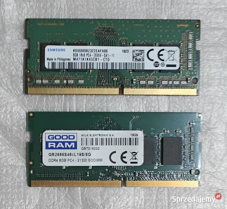 DDR4 SDRAM 8GB do laptopa Samsung Goodram Micron Warszawa