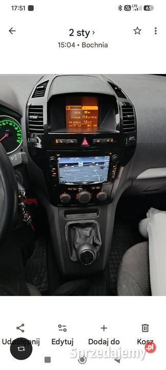 Opel Zafira B Benzyna Gaz małopolskie Bochnia